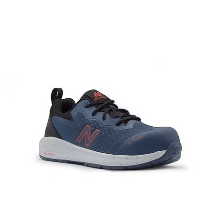 Men's Composite Toe Athletic Shoe, Denim/Red, 10, EE, MIDLOGIDS