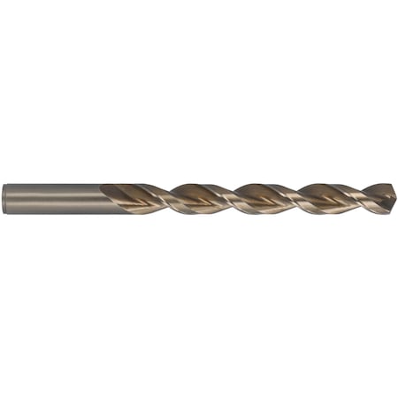 Q-Cobalt 135 Degree Wide Land Parabolic Jobber Length Drill Cleveland 2075 Straw HSS-CO 8% RHS/RHC 7/32
