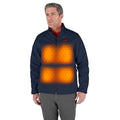 M12 Heated TOUGHSHELL Men's Jacket, Blue, Heats 3 to 12 Hours, 3 Outside Pockets, 3XL