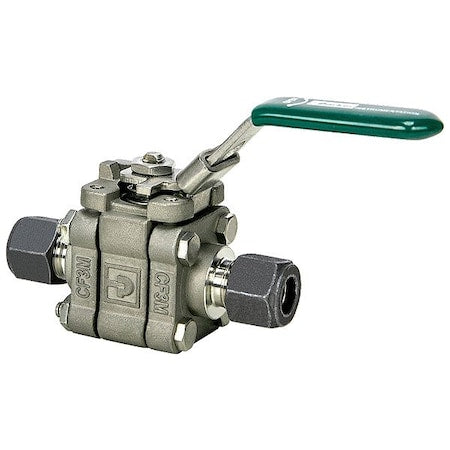 Manual 2-Way Ball Valve,Comp,316 SS