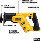 DEWALT DCS387B 20V MAX* Reciprocating Saw Compact (Tool Only)
