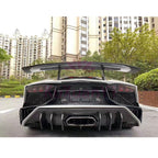SV Style Semi Carbon Fiber Rear Bumper for Lamborghini Aventador LP700 LP720 LP750