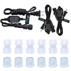 Yescom 150ft Blue LED Rope Light Outdoor for Deck