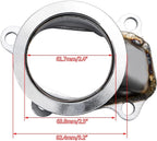 TD04 5 Bolt Turbo Down Pipe Flange 2.5" V Band Conversion Adapter For Subaru WRX