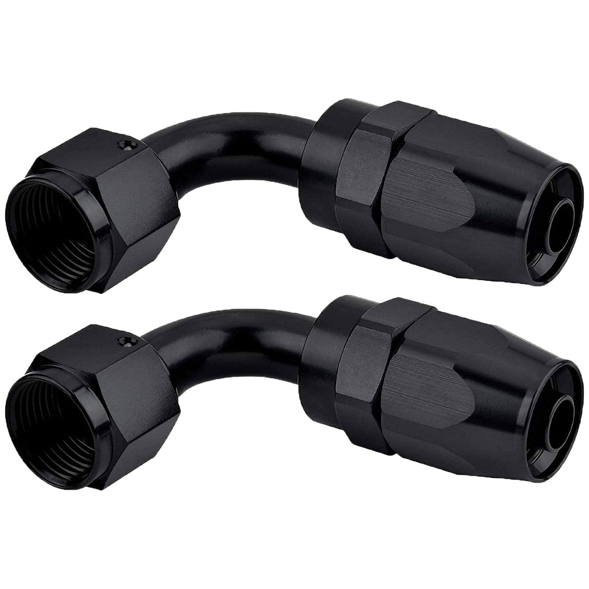 10AN/8AN/6AN Fitting Stainless Steel Braided Oil Fuel Hose Line Kit 5Feet Black