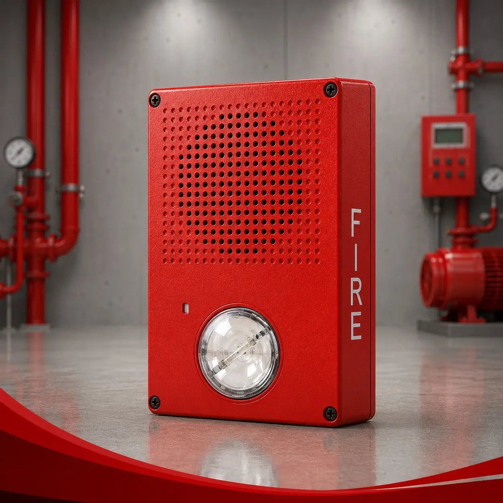 Kidde Outdoor Fire Horn Strobe Red UL/FM Approved Safety