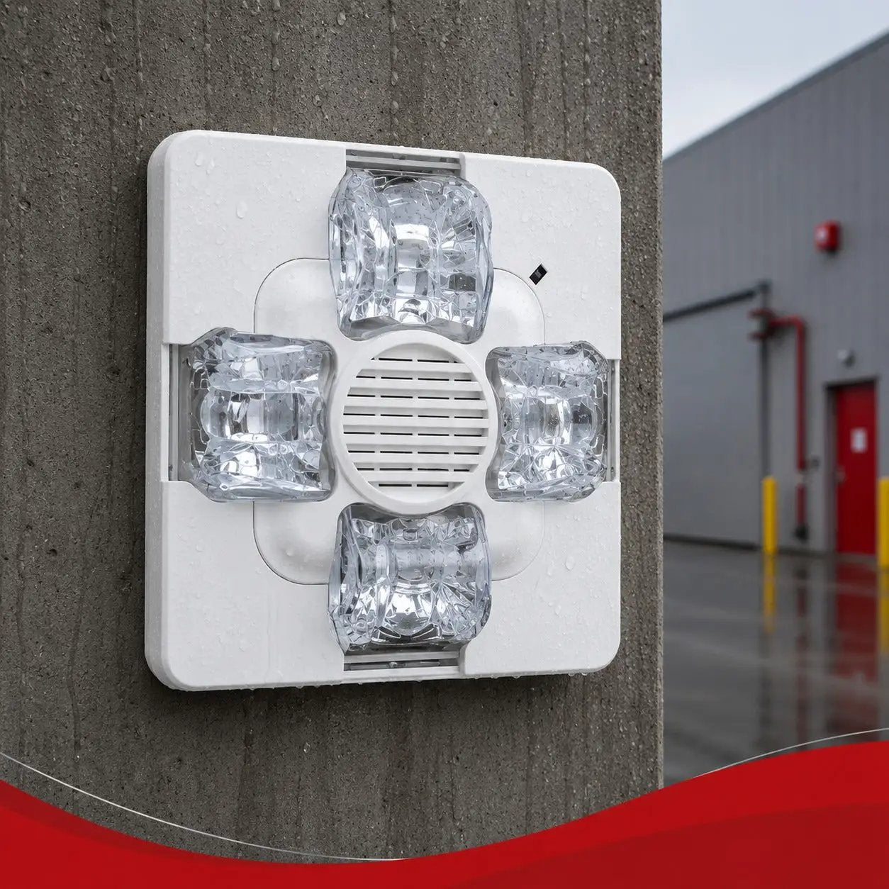 Kidde Outdoor Horn Strobe 15-30 Cd White Fire Safety Alert