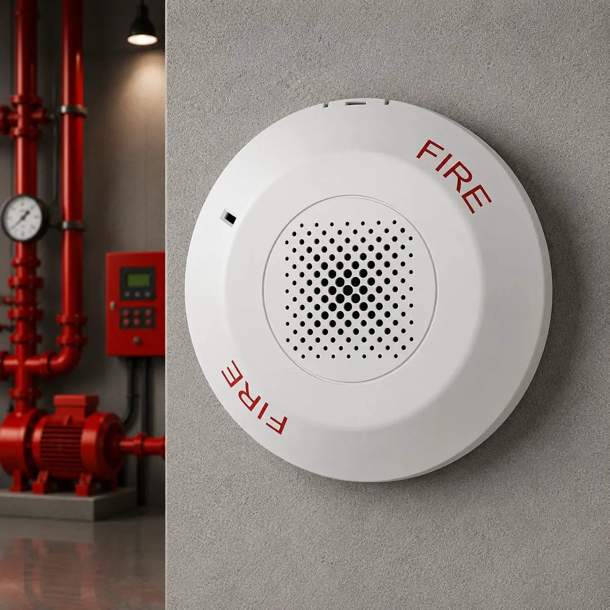 Kidde Ceiling Fire Horn White UL/FM Approved Loud Alarm for Rapid Fire Safety