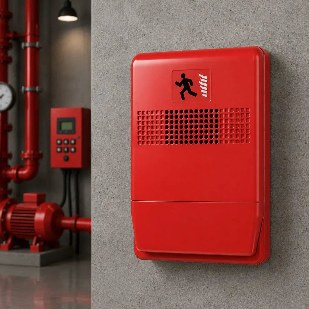 Kidde 24VDC Red Fire Horn with UL/FM Approval for Reliable Home and Business Alerts