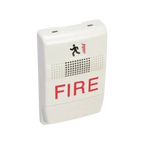 Kidde 24V White Fire Horn Steady Tone Audible Alarm for Fire Safety Systems