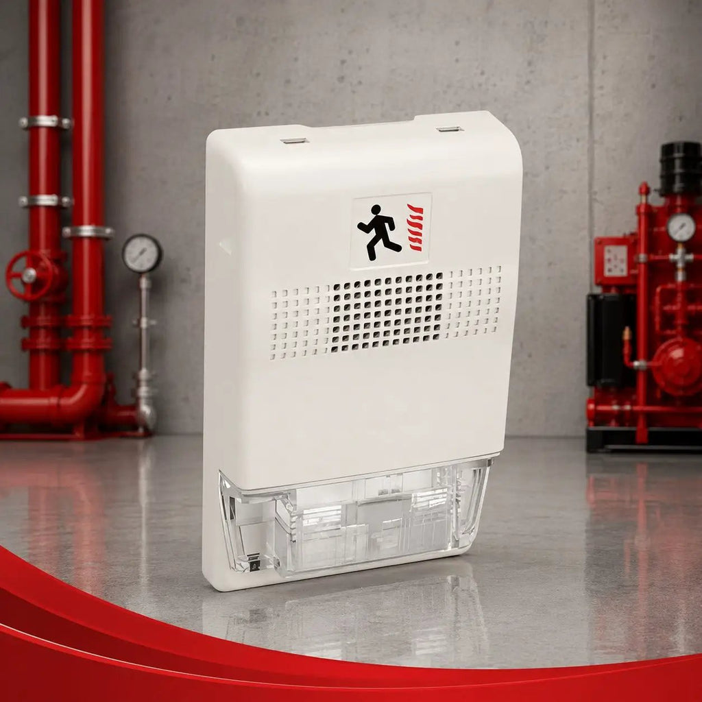 Kidde Chime Strobe 24VDC Fire Alert System White – Reliable Visual Audible Fire Protection for Homes and Businesses