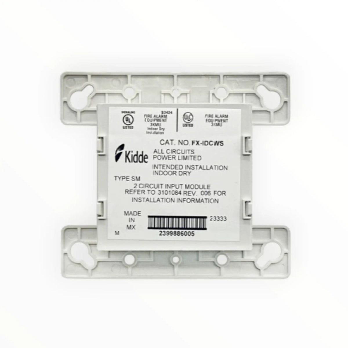 Kidde Analog Dual Input Waterflow Module UL/FM Approved Fire Safety Solution