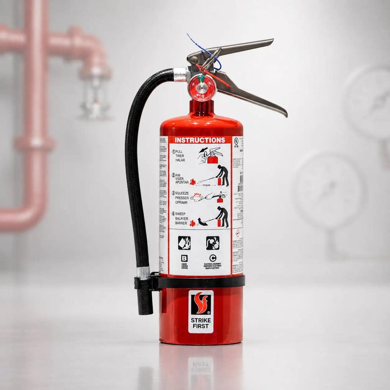 5 lb BC 10BC Fire Extinguisher with Vehicle Bracket