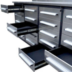 7ft Heavy Duty Garage Workbench Cabinet with 20 Drawers