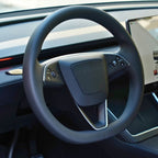 Dry Carbon Fiber Steering Wheel Trim Cover for Model 3 Highland / Model Y Juniper (3 Pieces)