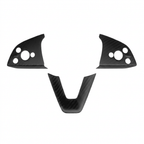 Dry Carbon Fiber Steering Wheel Trim Cover for Model 3 Highland / Model Y Juniper (3 Pieces)