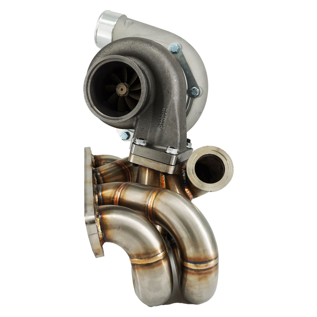 B Series AC PS Compatible T3 .63 Turbo Manifold Kit GSR B16 B18 B20 For Civic EG EK DC2