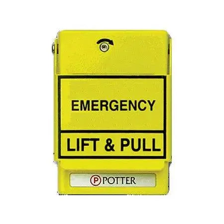 Dual Action SPST Waterproof Switch Yellow for Industrial Use