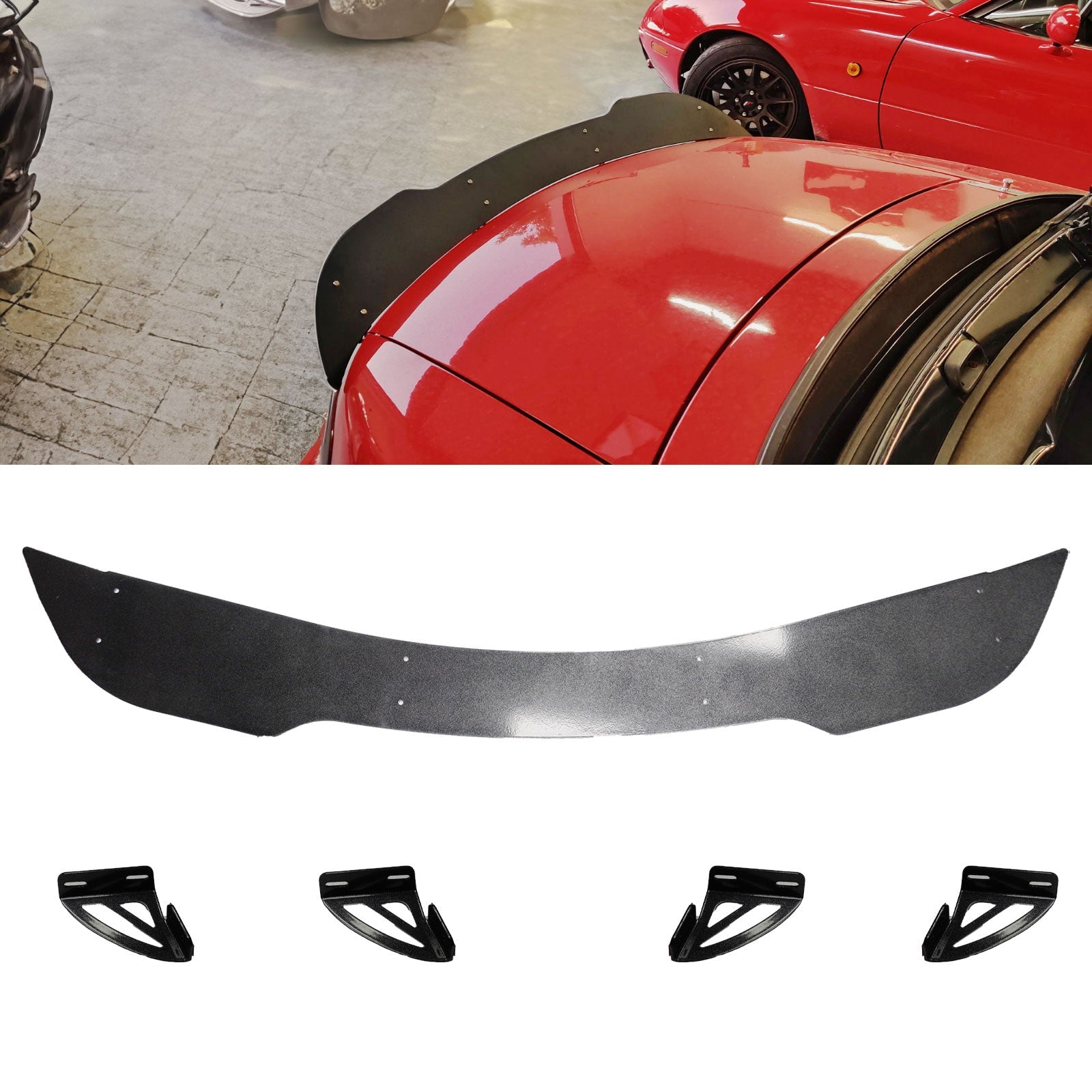NA Mazda Miata Custom Ducktail Duckbill Trunk Spoiler Duckwing US