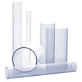 Pipe, Transparent, 3 in Unthreaded,10 ft