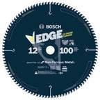 BOSCH PRO12100NFB 12 In. 100 Tooth Edge Non-Ferrous Metal-Cutting Circular Saw Blade