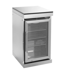 128" 120,000 BTU 6-Burner Outdoor Kitchen Island Grill with Pizza Oven