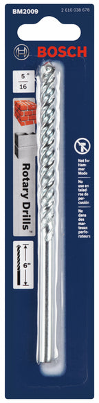 BOSCH BM2009 5/16 In. X 4 In. X 6 In. Fast Spiral Rotary Masonry Drill Bit