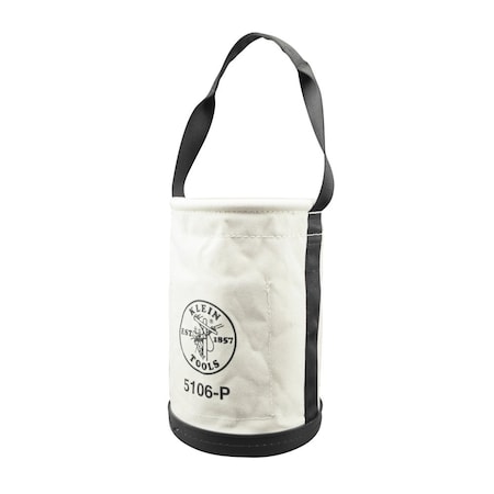 Bucket Bag, Natural, Canvas, 2 Pockets