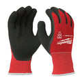 Level 1 Cut Resistant Latex Dipped Insulated Winter Gloves - Small (12 pair)
