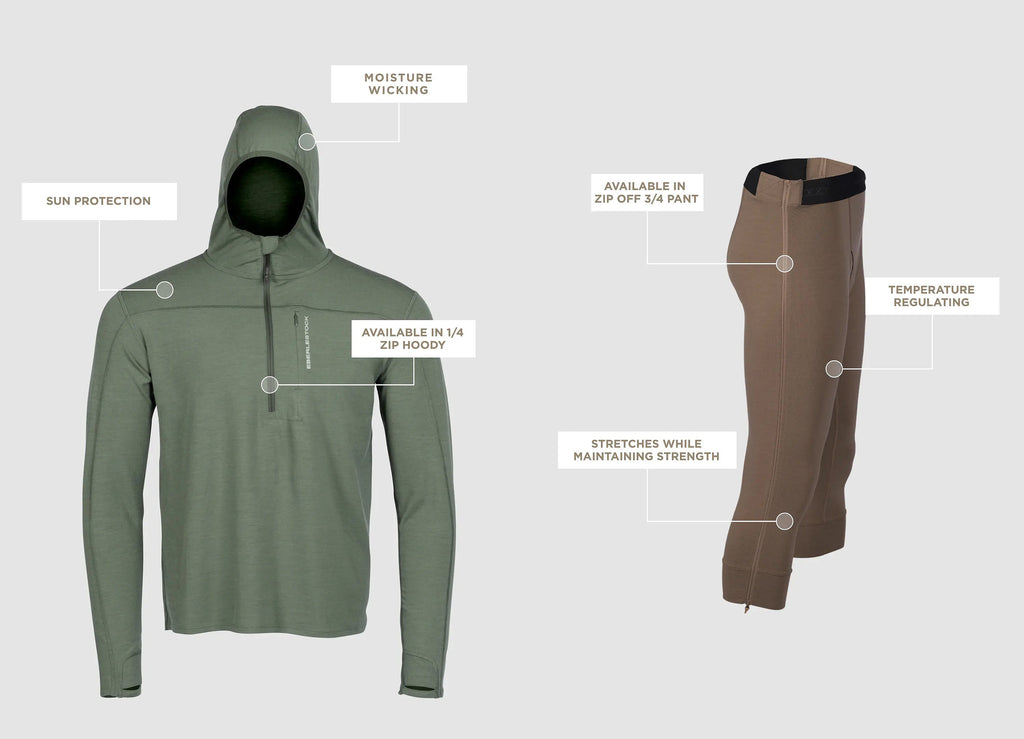 Eberlestock Lochsa Merino Zip Hoody - w/ Quick Dry & Moisture Wicking