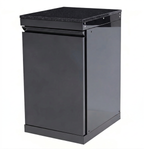 Black Single-door Storage Locker Outdoor Kitchen Islands
