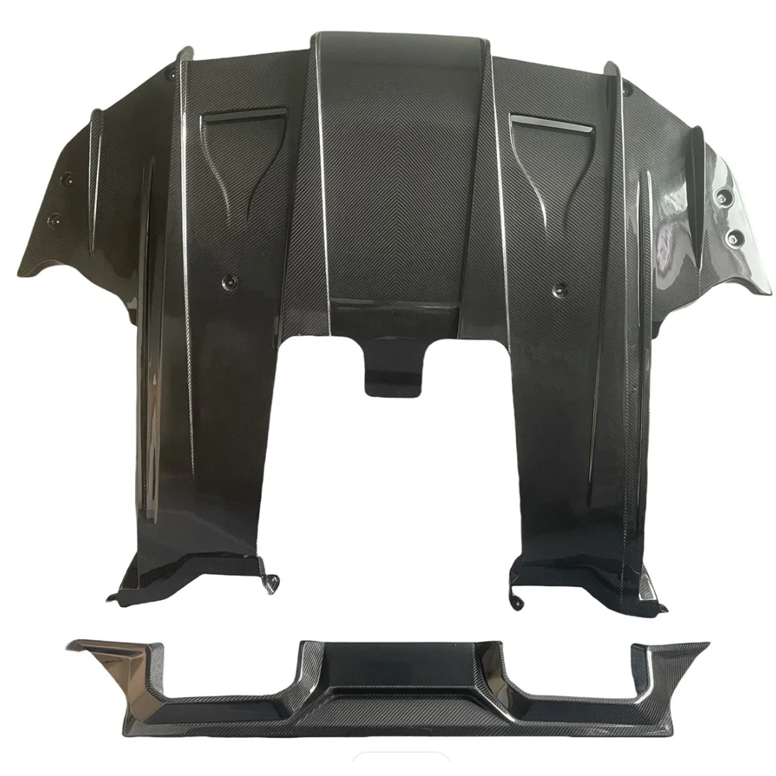 Pre-Preg Carbon Fiber Rear Undertray Diffuser V2 for BMW G87 M2