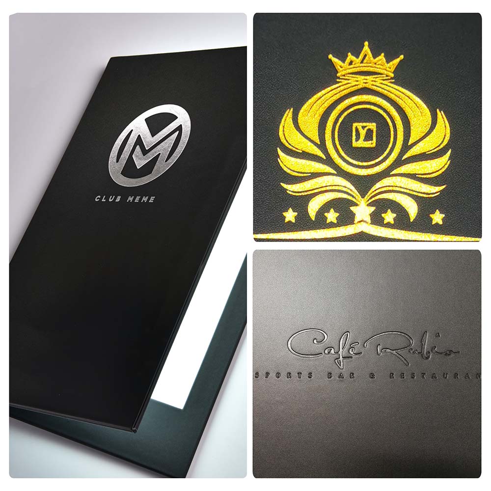 Yescom Personalized Menu Covers LED Menu Cover Dual Page 5.5x7in Set(5)