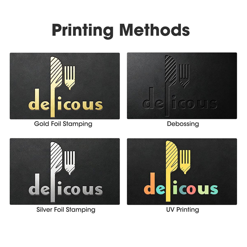 Yescom Personalized Menu Covers LED Menu Cover Dual Page 8.5x14in Set(5)