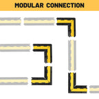 Yescom 1-Channel Cable Ramp Protector 90° Left/Right Turn Corner for 2" Cables