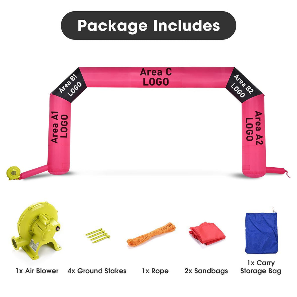 Yescom Custom Inflatable Entrance Arches Air Blow Printed Patten