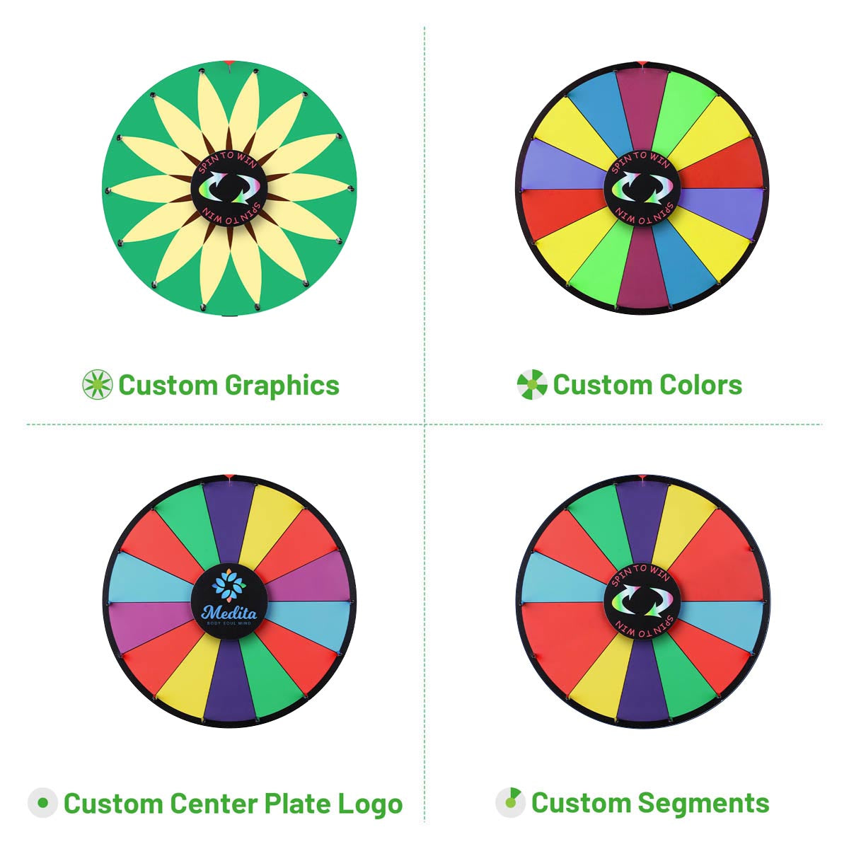 WinSpin Custom Prize Wheel Acrylic Dry Erase Board