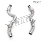 High‑Flow Downpipe with Heat Shield for Mercedes‑Benz E63 / E63S AMG W213 4.0TT