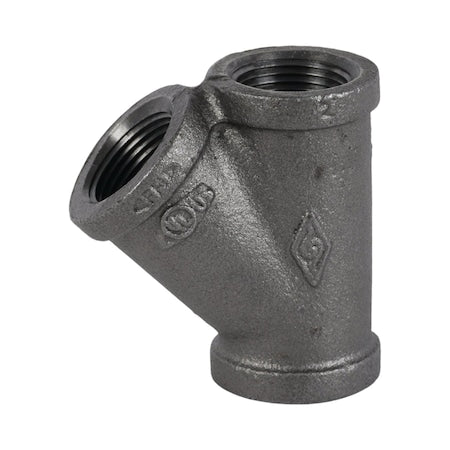 Wye Wye, 3/4" Pipe, FNPT, Malleable Iron, Class 150