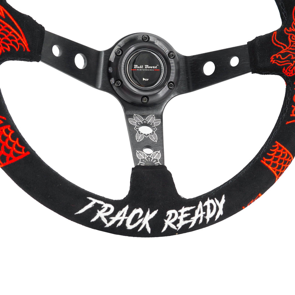Track Ready Steering Wheel + Hub Adapter for Toyota Chaser KE70 AE71 AE82 AE86 Supra Corolla