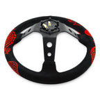 Track Ready 350mm Steering Wheel + Hub Adapter Kit For BMW E46 M3 316 318 320 323 325 328 330