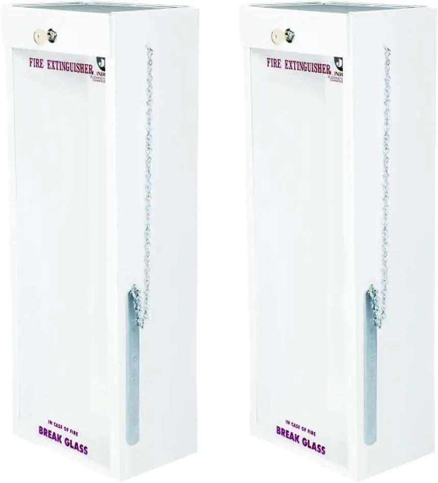 Fire Extinguisher Cabinet 10 lb White Safety Access
