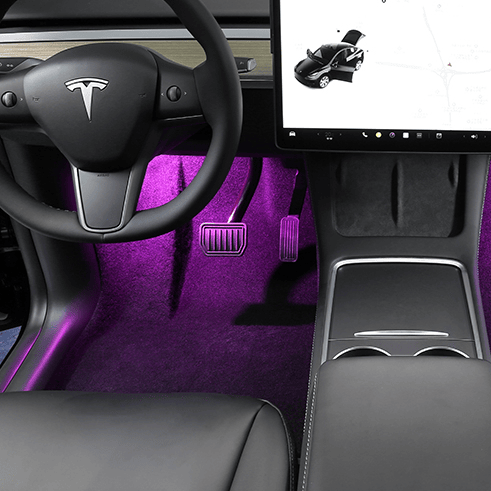 TESERY Footwell / Puddle / Glovebox / Frunk / Trunk LED Lights for Model 3/Y/S/X