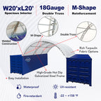 Reinforced 20'x20' Double Truss Container Shelter