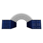 Reinforced 20'x40' Double Truss Container Shelter