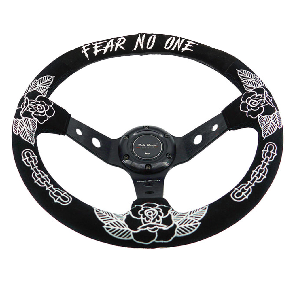 BW Rose Steering Wheel + Hub Adapter Kit For 96-06 Civic Prelude, S2000, Accord, RSX