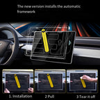 Front & Rear Display Tempered Glass Screen Protector for Model Y Juniper / 3 Highland