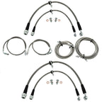 Front & Rear Brake Line Replacement Kit For 96-00 Honda Civic w/rear disc