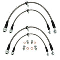Stainless Steel Front and Rear Brake Line Kit for 96-00 Honda Civic w/ rear disc