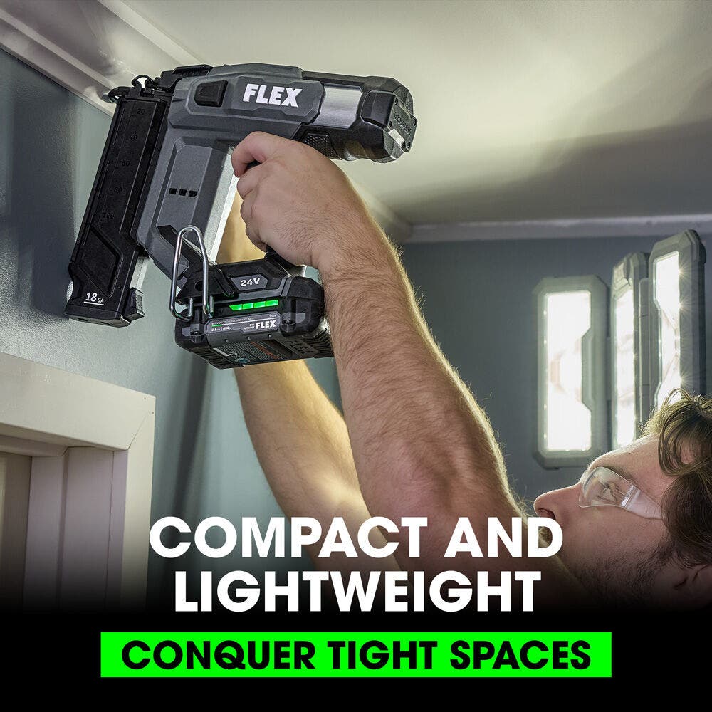 FLEX FX4331-1A 18Ga Brad Nailer Kit (1x2.5Ah Battery+160W Charger)